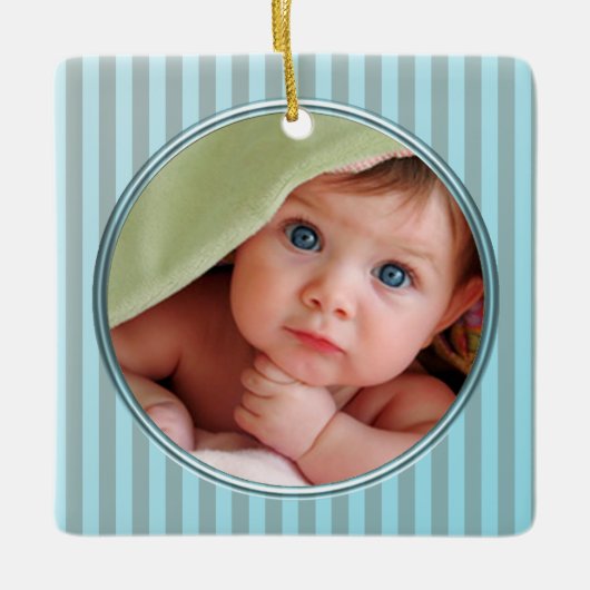 Eerste kerstversiering voor baby's keramisch ornament (Voorkant)