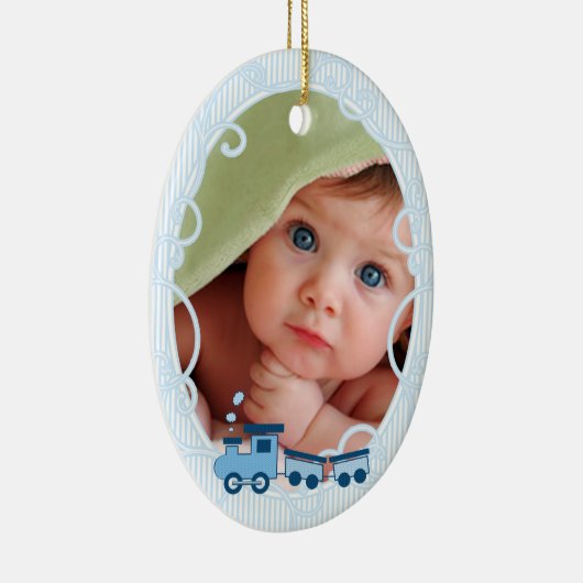 Eerste kerstversiering voor baby's keramisch ornament (Rechts)