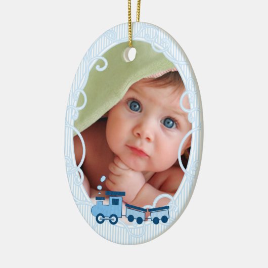 Eerste kerstversiering voor baby's keramisch ornament (Links)