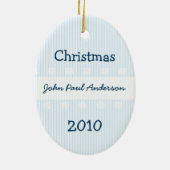 Eerste kerstversiering voor baby's keramisch ornament (Achterkant)