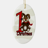 Eerste kerstversiering voor baby's keramisch ornament (Rechts)