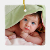 Eerste kerstversiering voor baby's keramisch ornament (Voorkant)