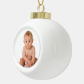 Eerste kerstversiering voor baby's keramische bal ornament (Rechts)