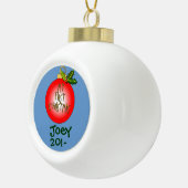 Eerste kerstversiering voor de baby op maat keramische bal ornament (Rechts)