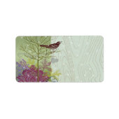 Eerste kerstvierkant — Etiketten voor retouradres  (Voorkant)