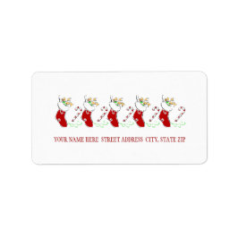 Eerste kerstvoorraad Adres Mailing Labels