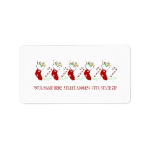 Eerste kerstvoorraad Adres Mailing Labels