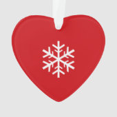 Eerste Kerstvrouw, 2019 ~ Red Heart Acrylic Ornament (achterkant)