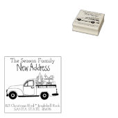 Eerste kerstwagen Nieuwe adressen retournering Rubberstempel (Gestempeld)