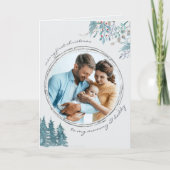 Eerste kerstwinter Baby Foto Feestdagen Kaart (Voorkant)