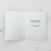 Eerste kerstwinter Baby Foto Feestdagen Kaart (Binnen)