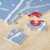 Eerste Kerstwinter Chickadees Jigsaw Puzzel (Zijkant)