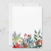 Eerste kerstwinter kerstfeest bruiloft nieuwe plan kaart (Achterkant)