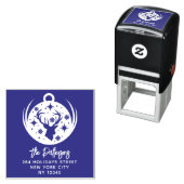 Eerste Kerstwinter Nieuw jaar Naam Terugkeeradres Zelfinktende Stempel (In situ)