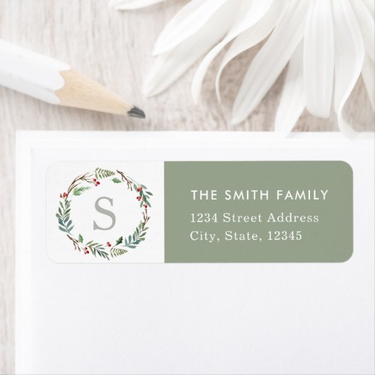 Eerste kerstwintervakantie met retouradres etiket (Insitu)