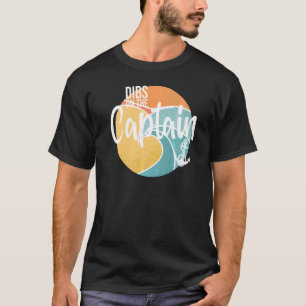 Eerste Keus Voor De Kapitein Kapiteinsvrouw Retro  T-shirt