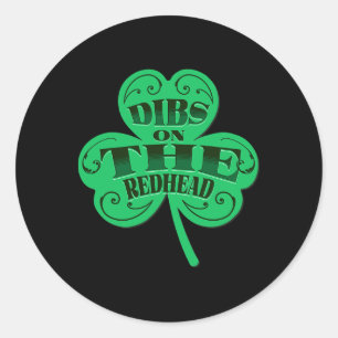 Eerste Keus Voor De Rosshaard Funny Ierse St. Patr Ronde Sticker