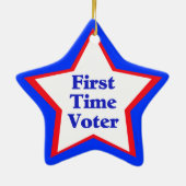 Eerste kiezer keramisch ornament (Achterkant)