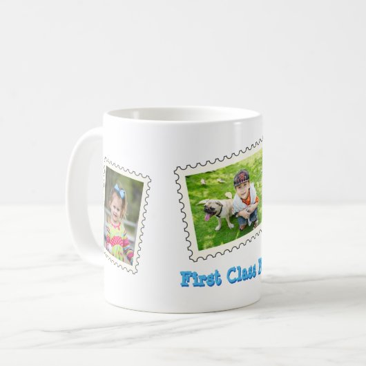 Eerste KIND Beste KIND ooit 3 aangepaste foto Koffiemok (Voorkant links)
