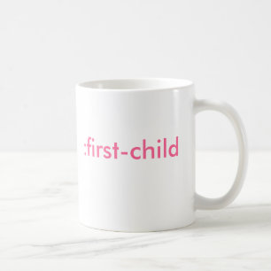 :eerste kind (het is een meisje) koffiemok