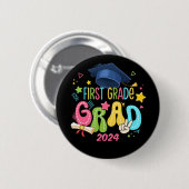 Eerste klas Afstudeerder Laatste schooldag Ronde Button 5,7 Cm (Voorkant /achterkant)