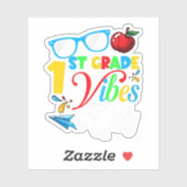 Eerste klas alleen naar school voor Kinder student Sticker (Vel)