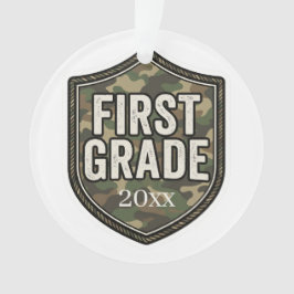 Eerste klas camouflage voor jongens | Terug naar s Ornament