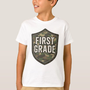 Eerste klas camouflage voor jongens   Terug naar s T-shirt