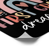 Eerste klas droomteam leraar Kind terug naar schoo Poster (Hoek)