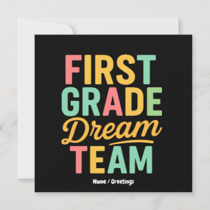 Eerste klas droomteam leraar terug naar school kin kaart