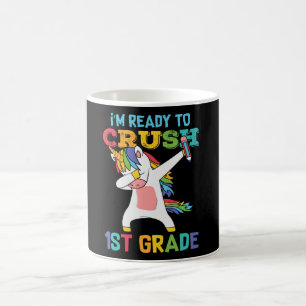 Eerste klas eenhoorn cadeau voor de eerste schoold koffiemok