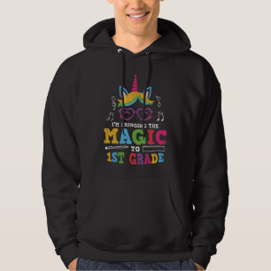 Eerste klas eenhoorn terug naar school eerste dag  hoodie