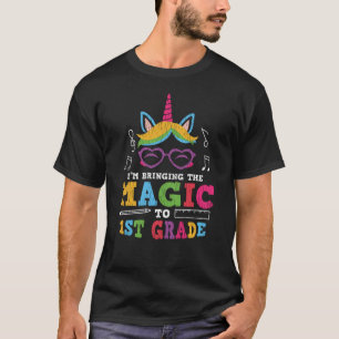 Eerste klas eenhoorn terug naar school eerste dag t-shirt