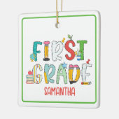 Eerste klas elementen gepersonaliseerde school keramisch ornament (Links)