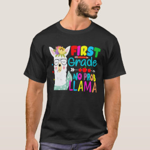 Eerste Klas Geen Probleem Lama Terug Naar School T-shirt