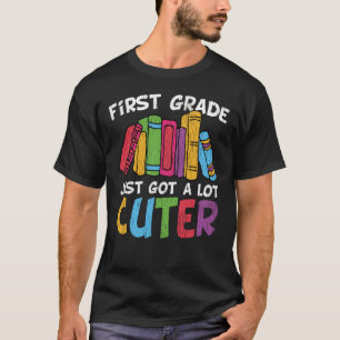 Eerste klas is een stuk leuker geworden terug naar t-shirt