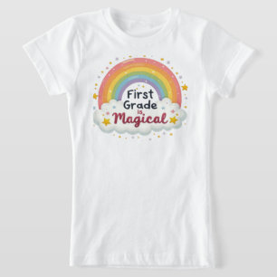 Eerste klas is Magisch – Mooie Regenboog T-shirt