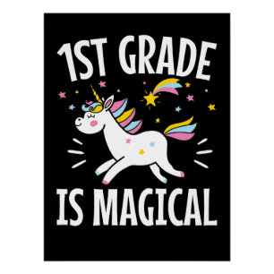 Eerste klas is Magische Eenhoorn Eersteklasser Stu Perfect Poster