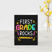 Eerste klas is te gek 1e klas kind eerste schoolda kaart (Gele Bloem)