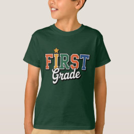 Eerste klas – Kleurrijk ontwerp voor terug naar s T-shirt
