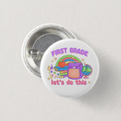 Eerste klas, laten we het doen ronde button 3,2 cm (Voorkant /achterkant)