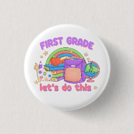 Eerste klas, laten we het doen ronde button 3,2 cm