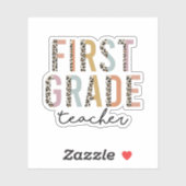 Eerste klas leraar cadeau, 1e klas leraar sticker (Vel)