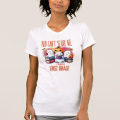 Eerste klas leraar Grappig Halloween Navy Blue T-shirt (Voorkant)