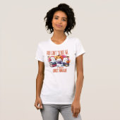 Eerste klas leraar Grappig Halloween Navy Blue T-shirt (Voorkant volledig)