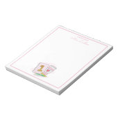 Eerste klas leraar Pink Custom Appreciation Gift Notitieblok (Linkerzijde)