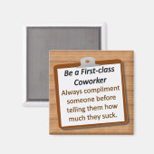 Eerste klas magneet (Voorkant / Achterkant)