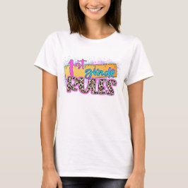 Eerste klas regels leraar t-shirt