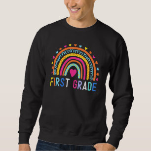 Eerste klas regenboog meisjes jongens leraar team trui