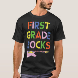 Eerste klas Rockstar 1e klas Rocks Teacher Team T-shirt